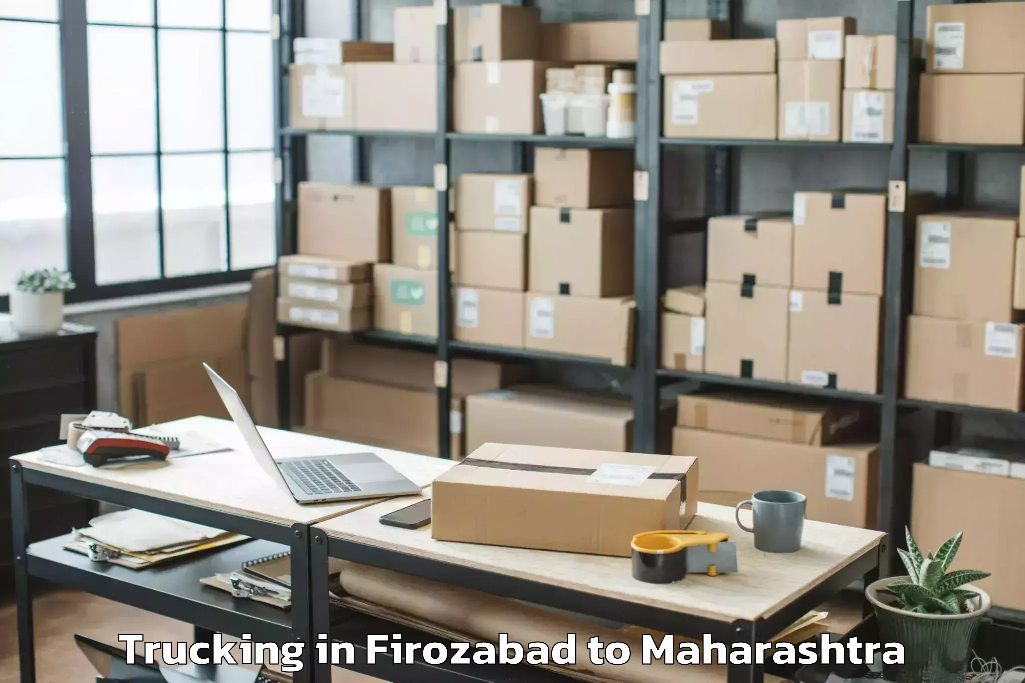 Easy Firozabad to Pulgaon Trucking Booking